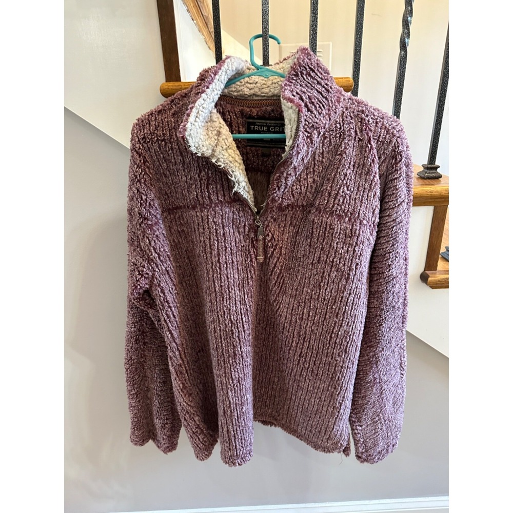 true‎ grit red 1/4 zip medium